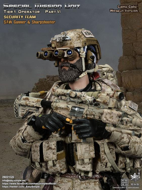 Special Mission Unit Tier-1 Operator Part VI (Camo Color Weapon) 1/6 Scale Deluxe Pack Gallery Image 9