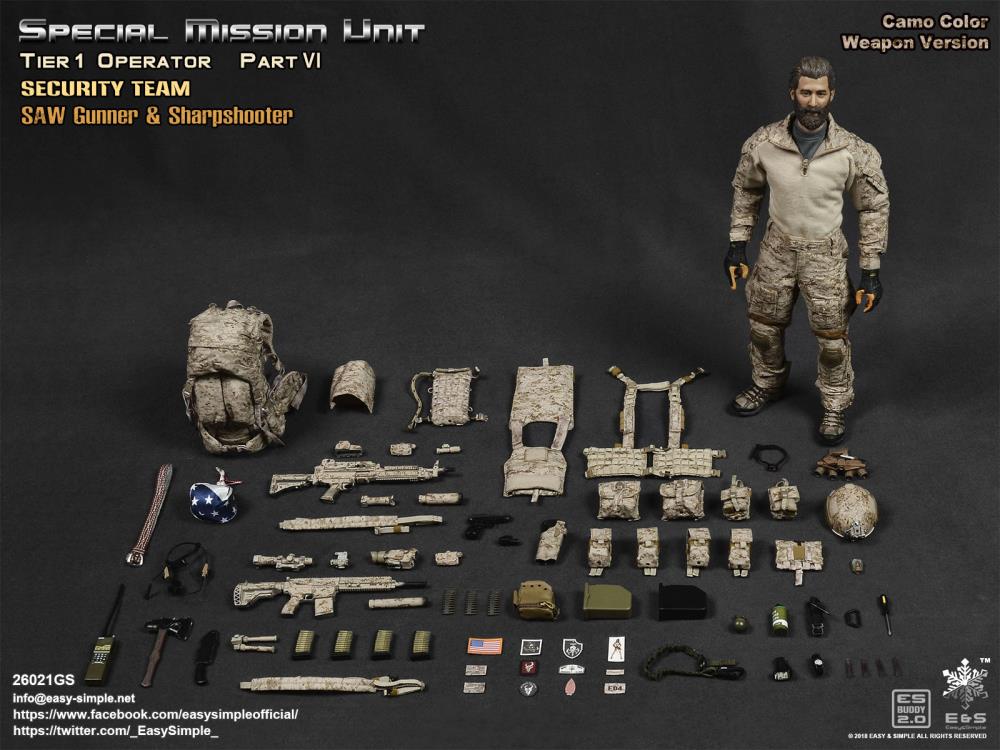 Special Mission Unit Tier-1 Operator Part VI (Camo Color Weapon) 1/6 Scale Deluxe Pack Gallery Image 10