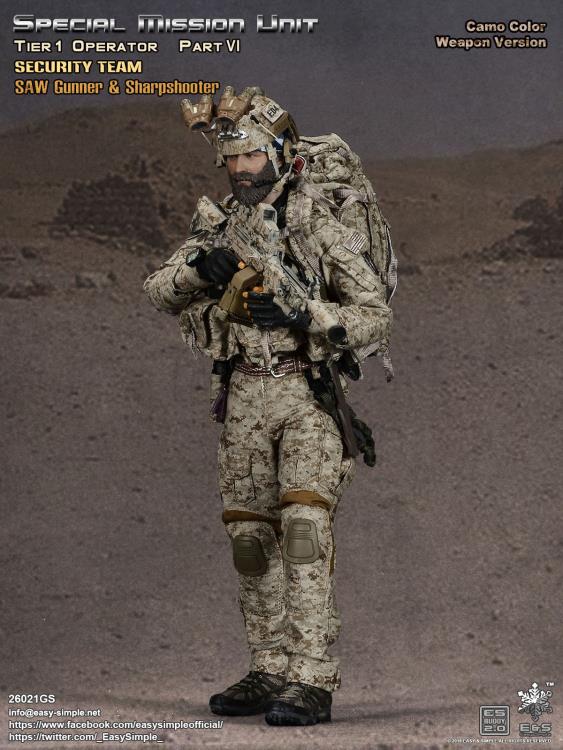 Special Mission Unit Tier-1 Operator Part VI (Camo Color Weapon) 1/6 Scale Deluxe Pack Gallery Image 6