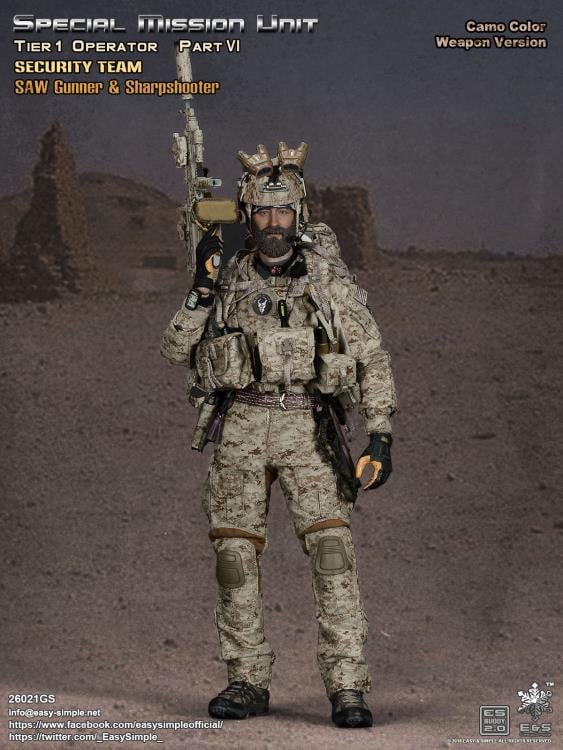 Special Mission Unit Tier-1 Operator Part VI (Camo Color Weapon) 1/6 Scale Deluxe Pack Gallery Image 4