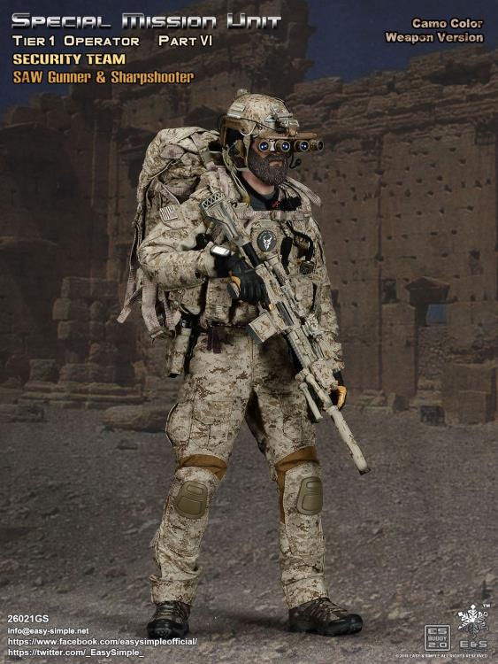 Special Mission Unit Tier-1 Operator Part VI (Camo Color Weapon) 1/6 Scale Deluxe Pack Gallery Image 3