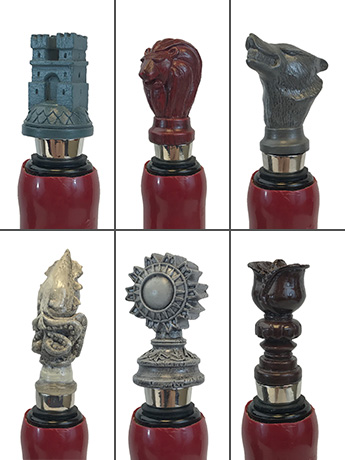 Game of Thrones House Sigil Wine Stoppers Gallery Image 2