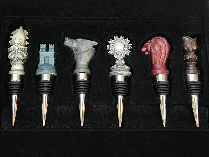 Game of Thrones House Sigil Wine Stoppers Gallery Image 1