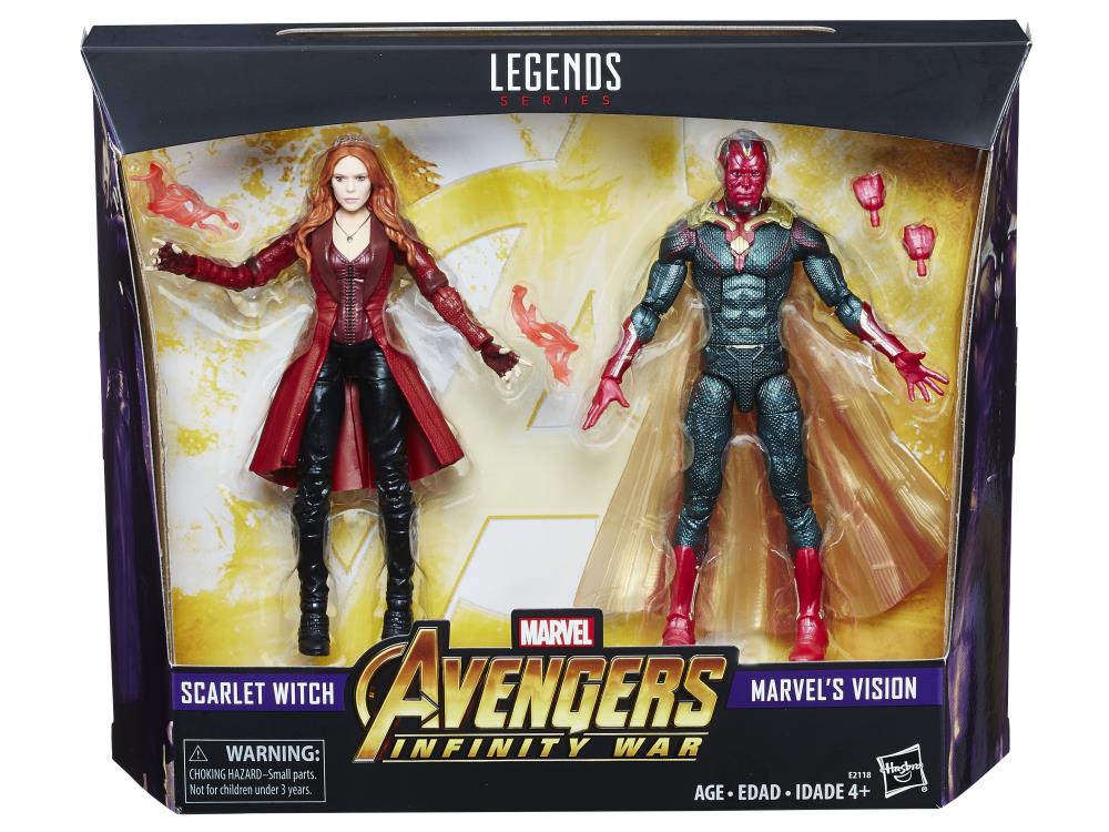 Avengers: Infinity War Marvel Legends Scarlet Witch & Vision Two-Pack Toys“R”Us Exclusive Gallery Image 4