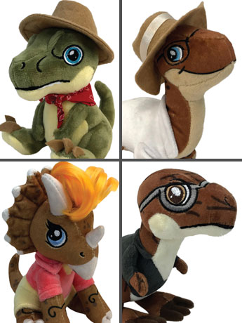 Jurassic Park Clawzplay Plush Wave 1 Set of 4 Gallery Image 2
