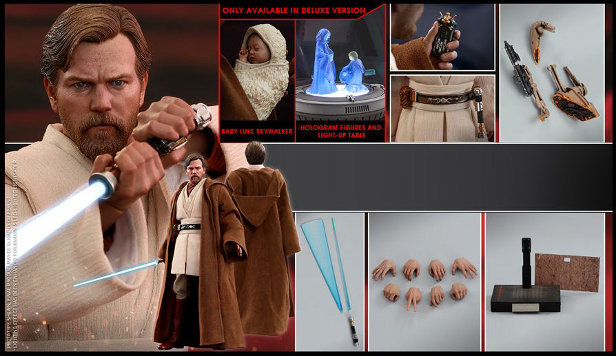 Star Wars: Revenge of the Sith MMS477 Obi-Wan Kenobi (Deluxe) 1/6th Scale Collectible Figure Gallery Image 19