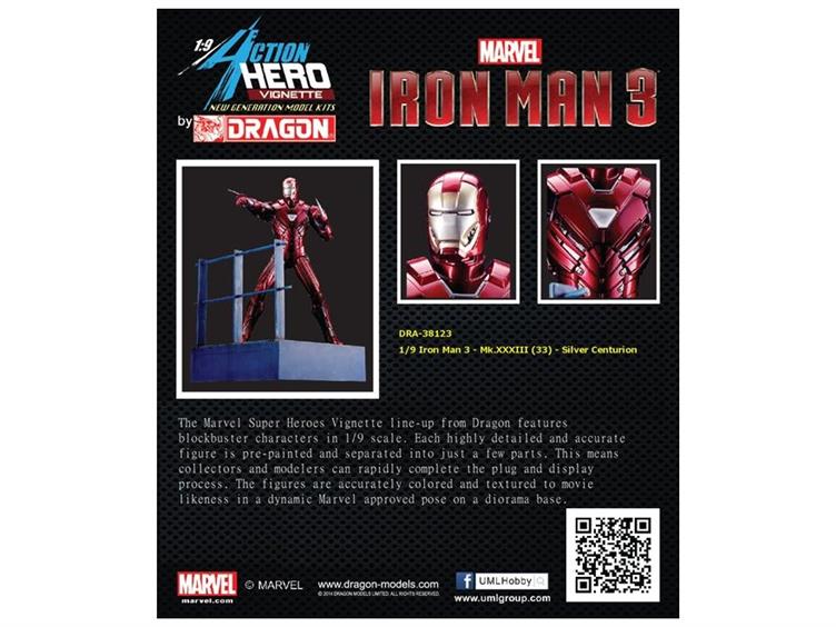 1/9 Scale Iron Man Mark XXXIII Silver Centurion Model Kit - Painted Gallery Image 2