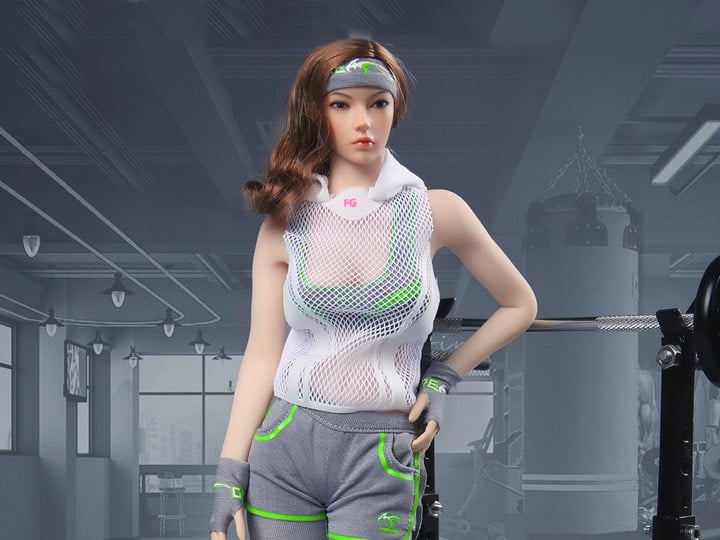 Female Fashion Fitness Wear (Green) 1/6 Scale Accessory Set Gallery Image 1