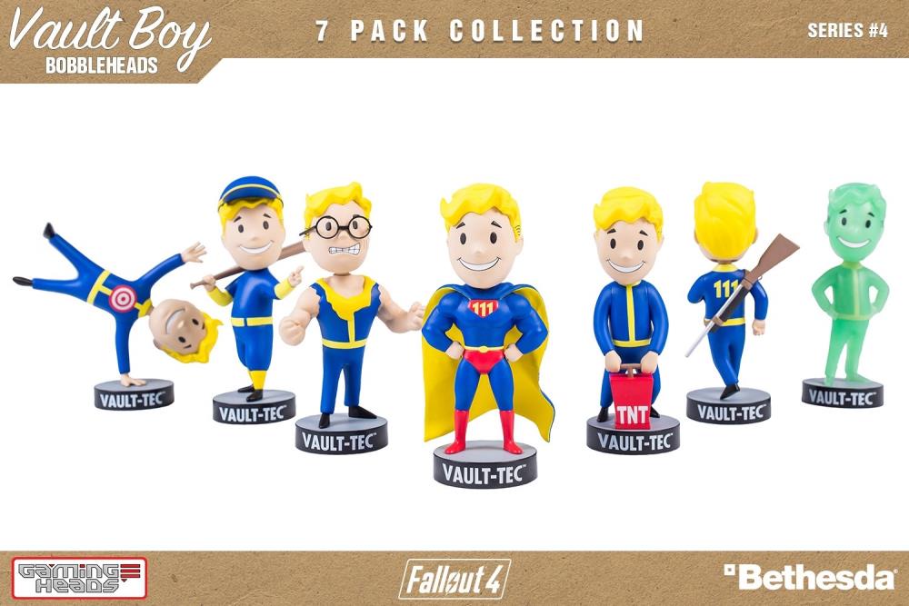Fallout 4 Vault Boy 111 Bobblehead Series 4 Set of 7