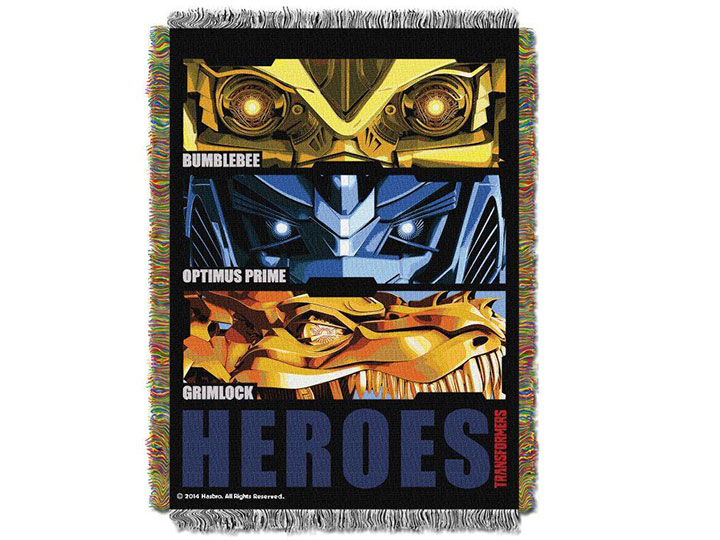 Transformers: Age of Extinction Heroes Woven Tapestry Throw Blanket Gallery Image 1