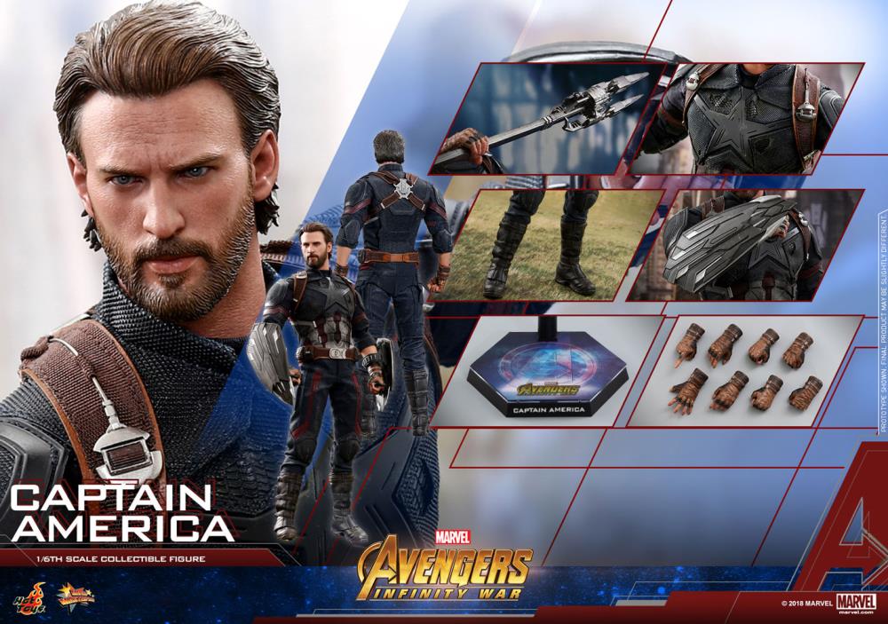Avengers: Infinity War MMS480 Captain America 1/6th Scale Collectible Figure Gallery Image 12