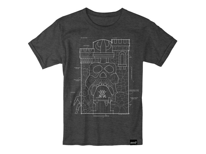 Masters of the Universe Grayskull Blueprint T-Shirt Gallery Image 1