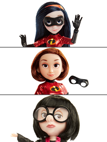 Incredibles 2 Costumed Action Figure Set of 3 Gallery Image 2