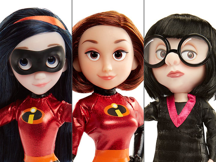 Incredibles 2 Costumed Action Figure Set of 3 Gallery Image 1