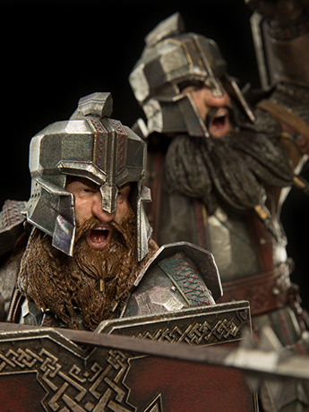 The Hobbit Dwarf Soldiers of The Iron Hills 1/6 Scale Statue Gallery Image 2