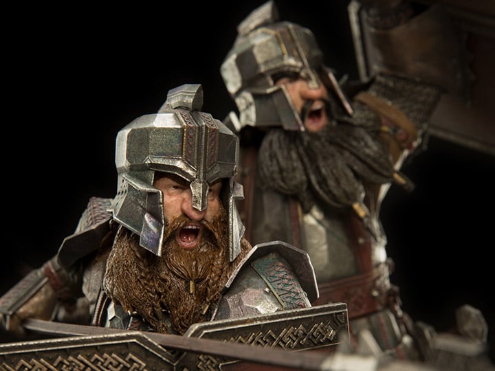 The Hobbit Dwarf Soldiers of The Iron Hills 1/6 Scale Statue Gallery Image 1