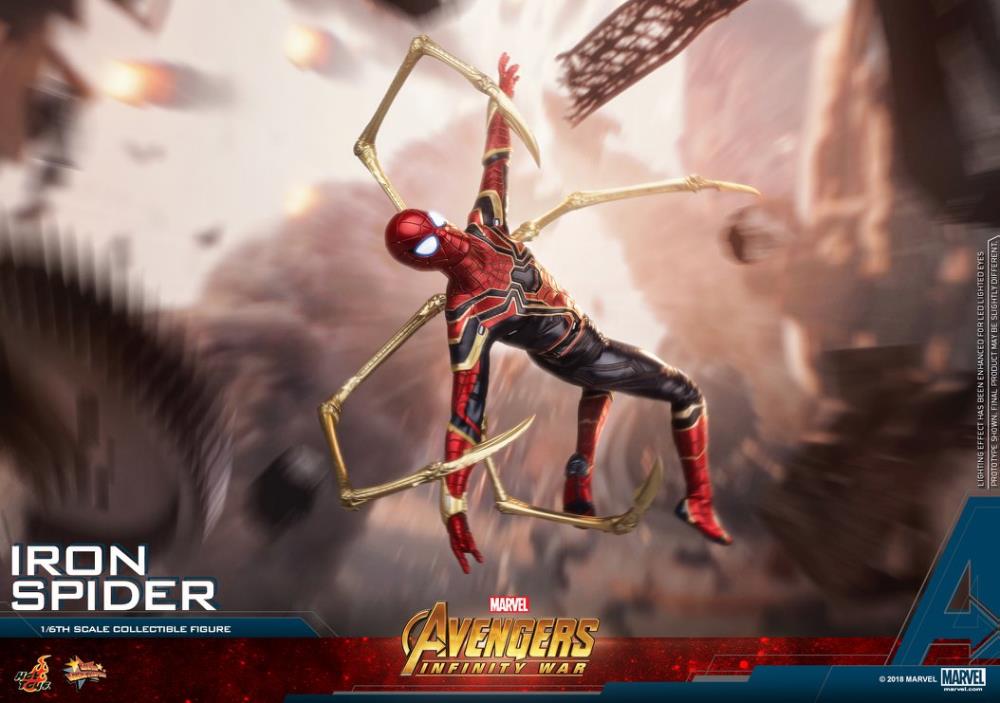 Avengers: Infinity War MMS482 Iron Spider 1/6th Scale Collectible Figure Gallery Image 14