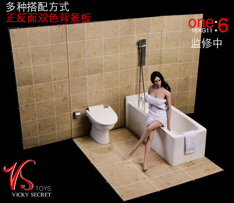 Bathroom 1/6 Scale Diorama Set Gallery Image 9