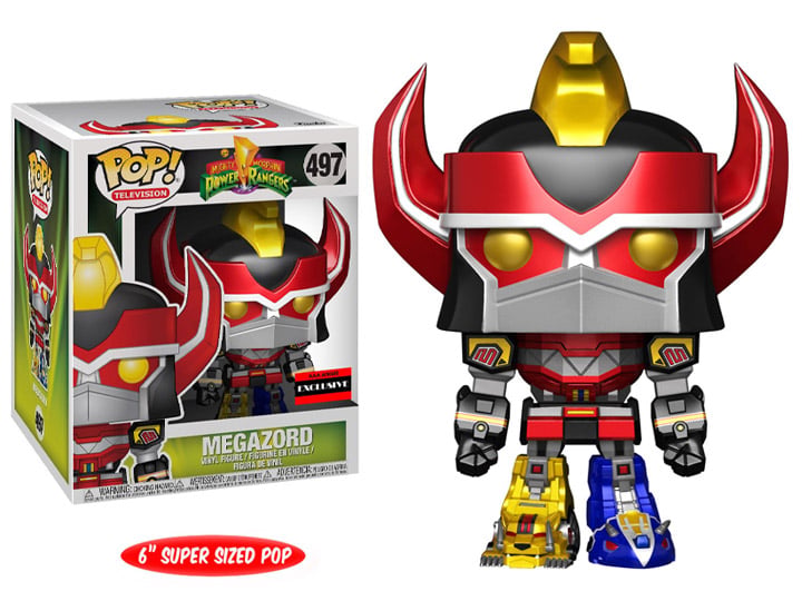 Pop! TV: Power Rangers 6" Super Sized Megazord (Metallic) Exclusive Gallery Image 1