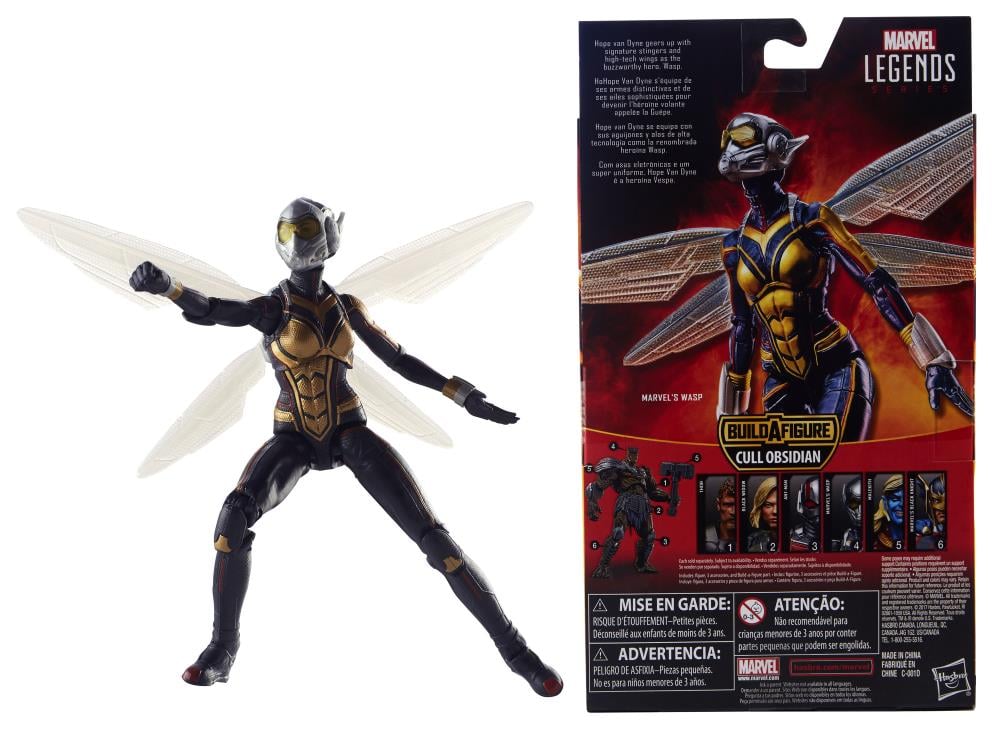 Ant-Man and the Wasp Marvel Legends Wasp (Cull Obsidian BAF) Gallery Image 10
