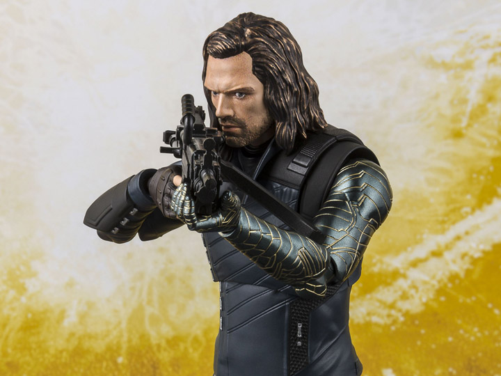 Avengers: Infinity War S.H.Figuarts Bucky Action Figure & Tamashii Effect Gallery Image 1