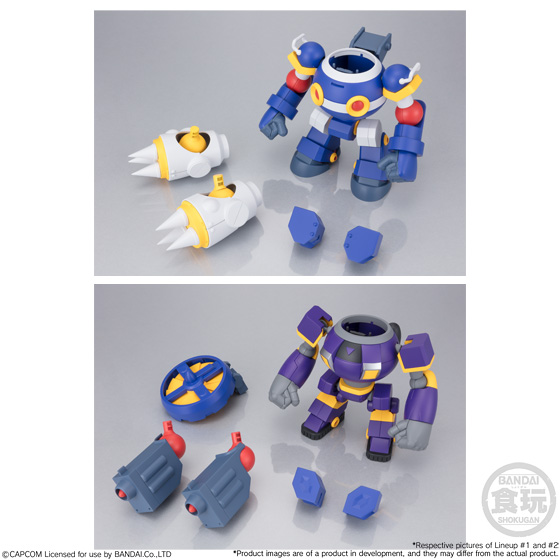 Mega Man Super Mini-Pla Ride Armor Model Kit Set Gallery Image 9