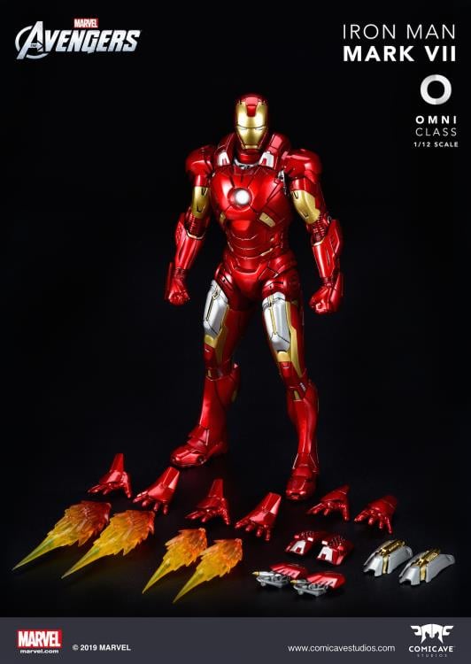 Iron Man 3 Die-Cast Iron Man Mark VII 1/12 Scale Figure Gallery Image 14