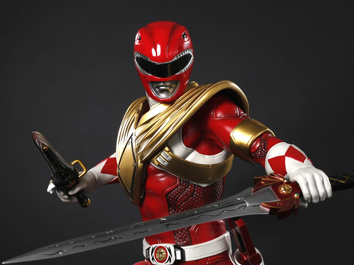 Mighty Morphin Power Rangers Premium Collectibles Red Ranger Statue Gallery Image 1