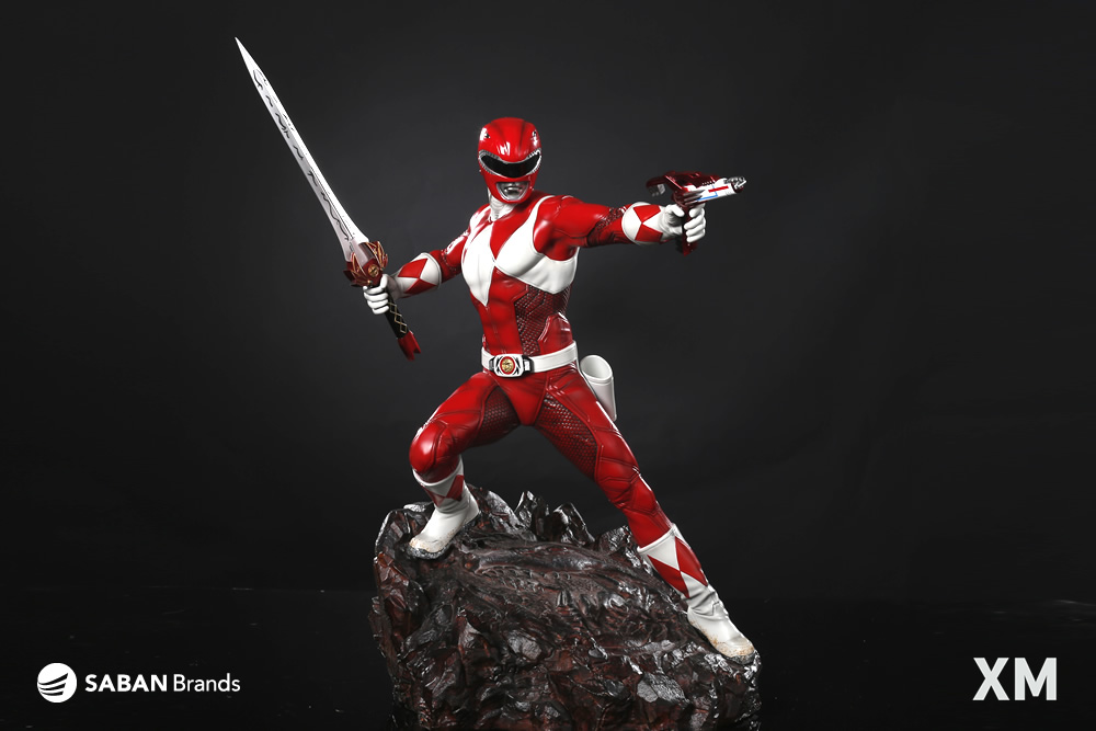 Mighty Morphin Power Rangers Premium Collectibles Red Ranger Statue Gallery Image 3