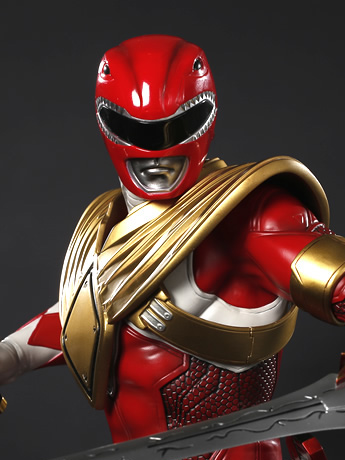 Mighty Morphin Power Rangers Premium Collectibles Red Ranger Statue Gallery Image 2