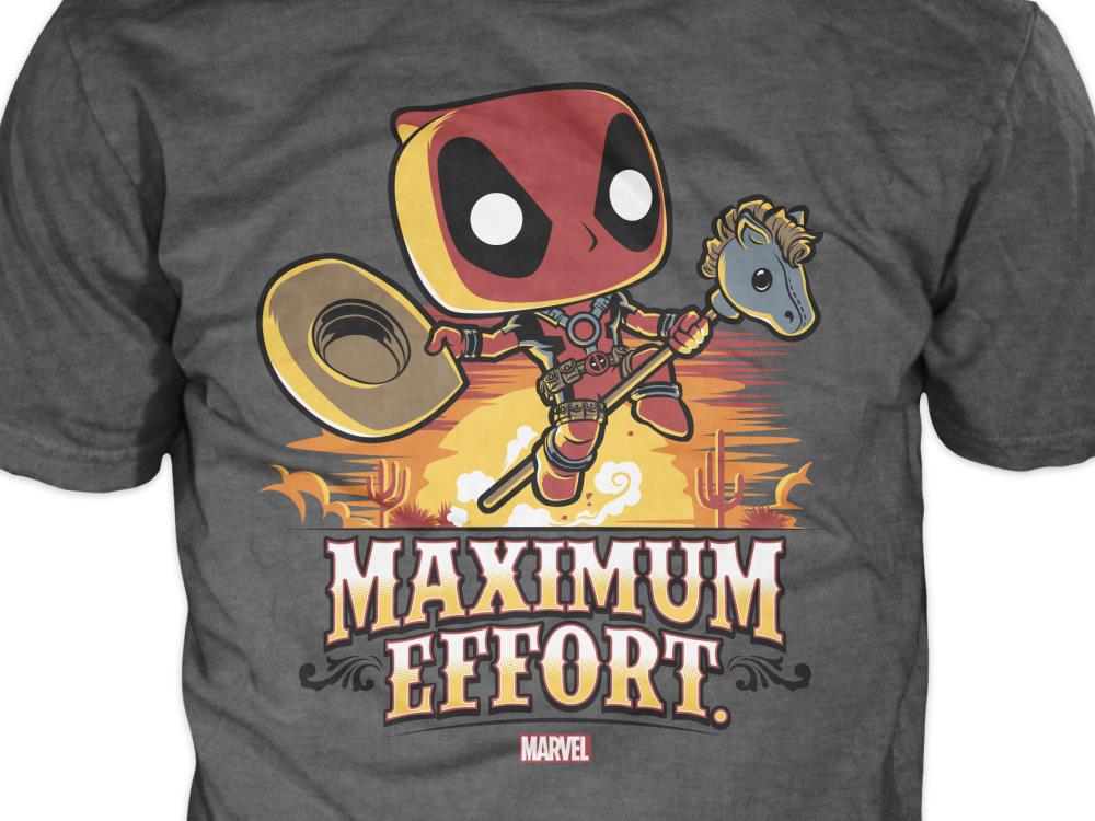 Pop! Tees: Deadpool - Maximum Effort Gallery Image 4