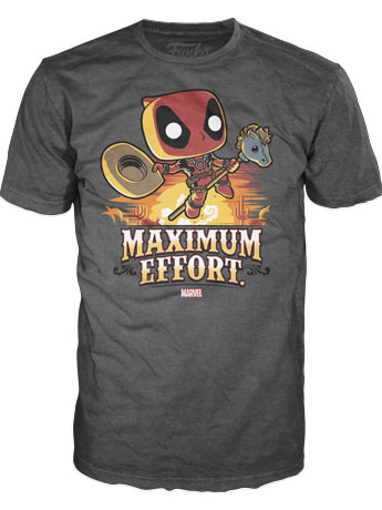 Pop! Tees: Deadpool - Maximum Effort Gallery Image 2