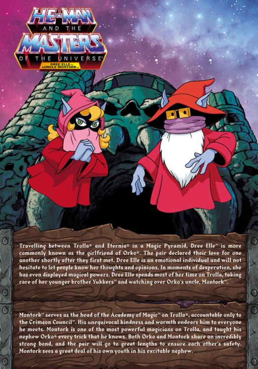 Masters of the Universe Club Grayskull Uncle Montork & Dree Elle Two-Pack Power-Con 2018 Exclusive Gallery Image 4