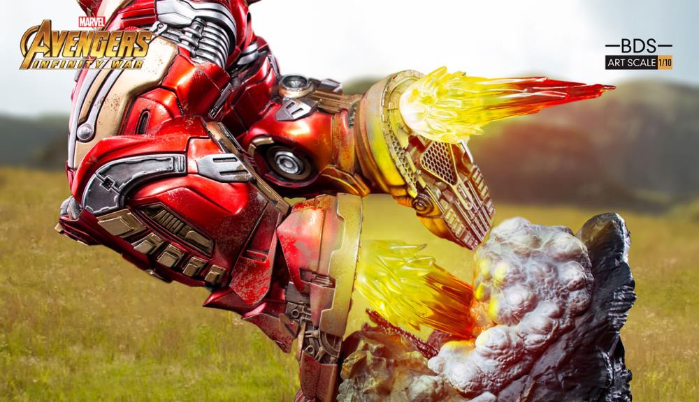 Avengers: Infinity War Battle Diorama Series Hulkbuster 1/10 Art Scale Statue Gallery Image 5