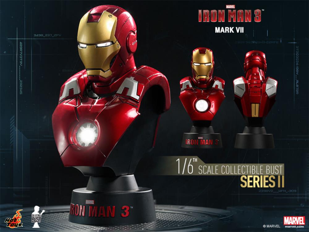 Iron Man 3 HTB21-27 Series II 1/6th Scale Collectible Bust Deluxe Case of 8 + $100 BBTS Store Credit Bonus Gallery Image 3