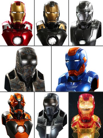 Iron Man 3 HTB21-27 Series II 1/6th Scale Collectible Bust Deluxe Case of 8 + $100 BBTS Store Credit Bonus Gallery Image 2