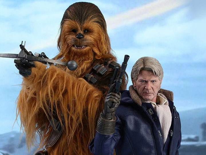 Star Wars: The Force Awakens MMS376 Han Solo & Chewbacca 1/6th Scale Collectible Figures Set + $200 BBTS Store Credit Bonus Gallery Image 1