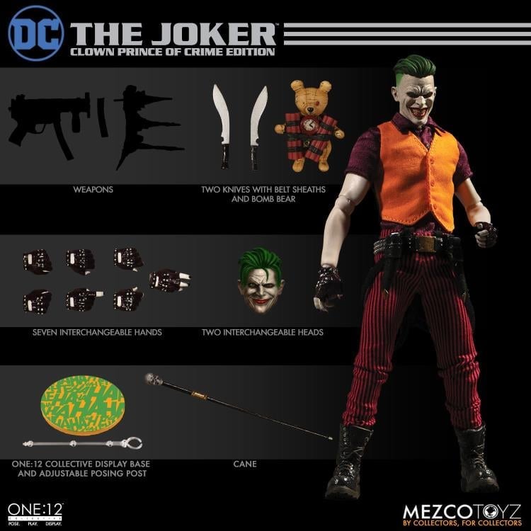 DC Comics One:12 Collective The Joker (Clown Prince of Crime Edition) Gallery Image 12