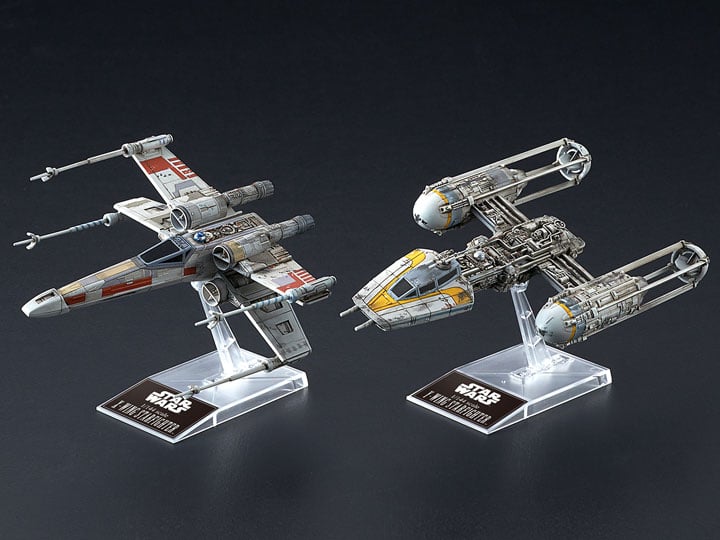 スターウォーズ X-Wing Starfighter Y-WINGなど5点セット Star Wars X-Wing & Y-Wing Starfighter 1/44 Scale Model Kit