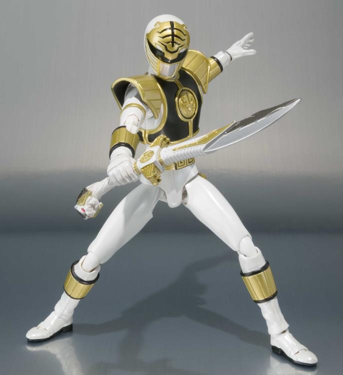 Mighty Morphin Power Rangers S.H.Figuarts White Ranger (Tommy Head Sculpt) Action Figure Gallery Image 3