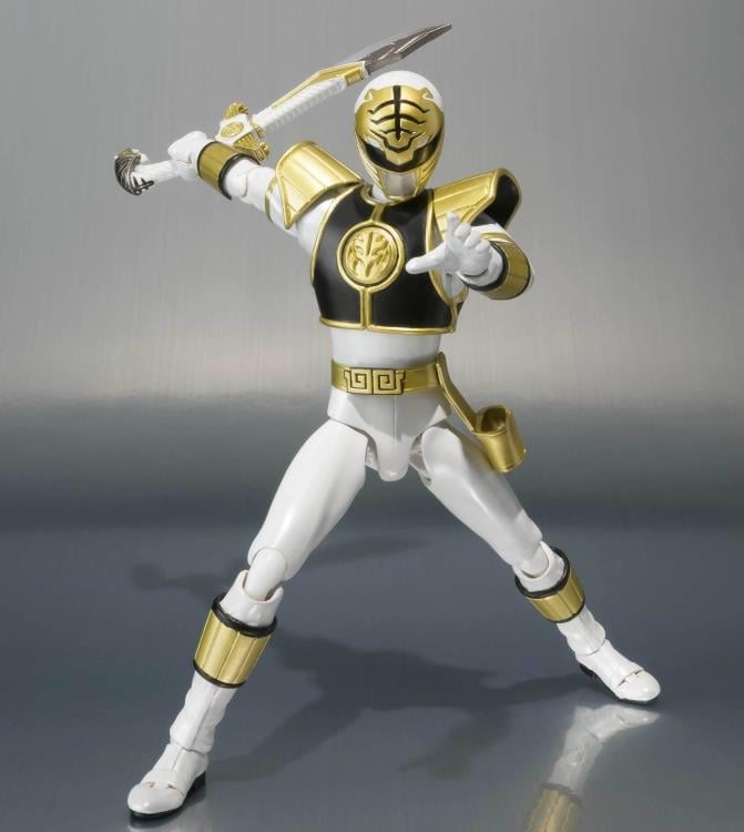 Mighty Morphin Power Rangers S.H.Figuarts White Ranger (Tommy Head Sculpt) Action Figure Gallery Image 4