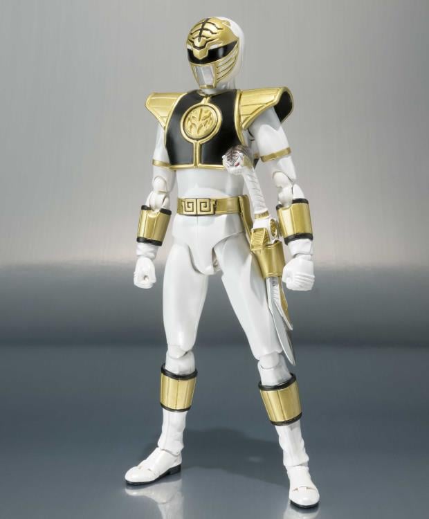 Mighty Morphin Power Rangers S.H.Figuarts White Ranger (Tommy Head Sculpt) Action Figure Gallery Image 7