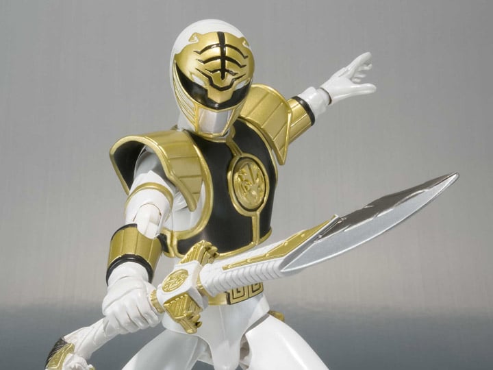Mighty Morphin Power Rangers S.H.Figuarts White Ranger (Tommy Head Sculpt) Action Figure Gallery Image 1