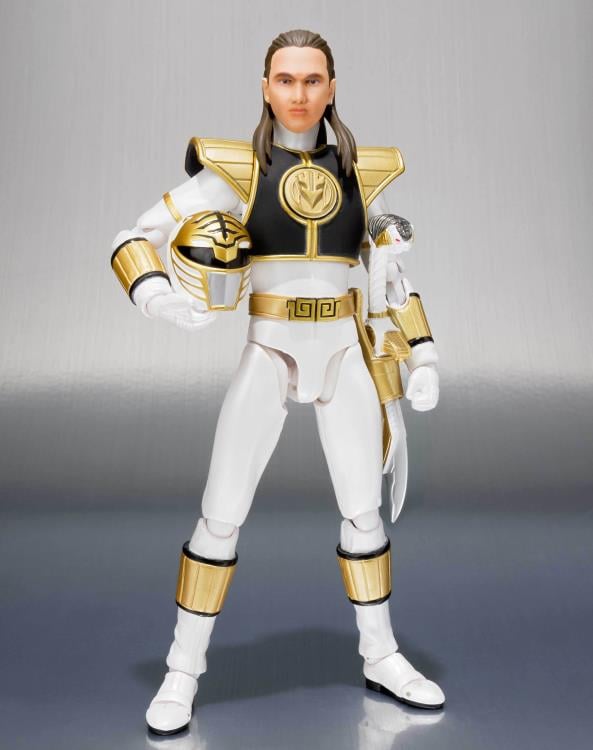 Mighty Morphin Power Rangers S.H.Figuarts White Ranger (Tommy Head Sculpt) Action Figure Gallery Image 8
