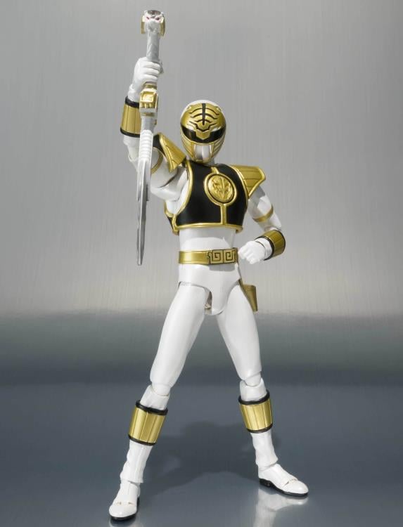 Mighty Morphin Power Rangers S.H.Figuarts White Ranger (Tommy Head Sculpt) Action Figure Gallery Image 6