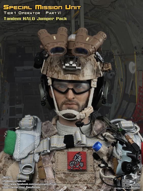 Special Mission Unit Tier-1 Part VI Tandem HALO Jumper 1/6 Scale Figure Pack Gallery Image 8