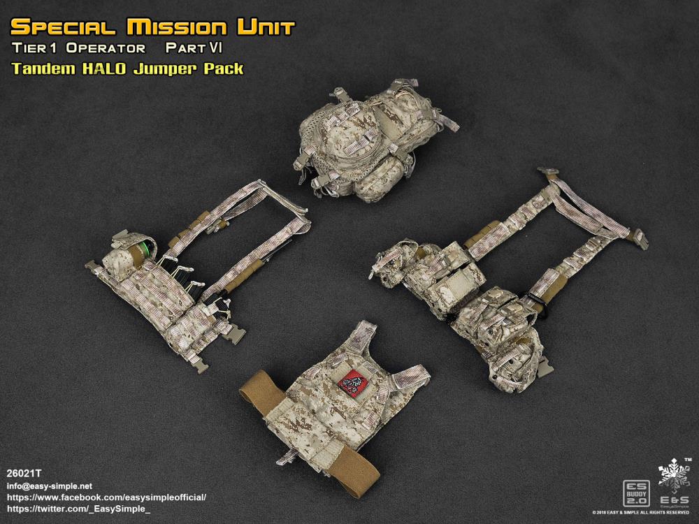 Special Mission Unit Tier-1 Part VI Tandem HALO Jumper 1/6 Scale Figure Pack Gallery Image 11