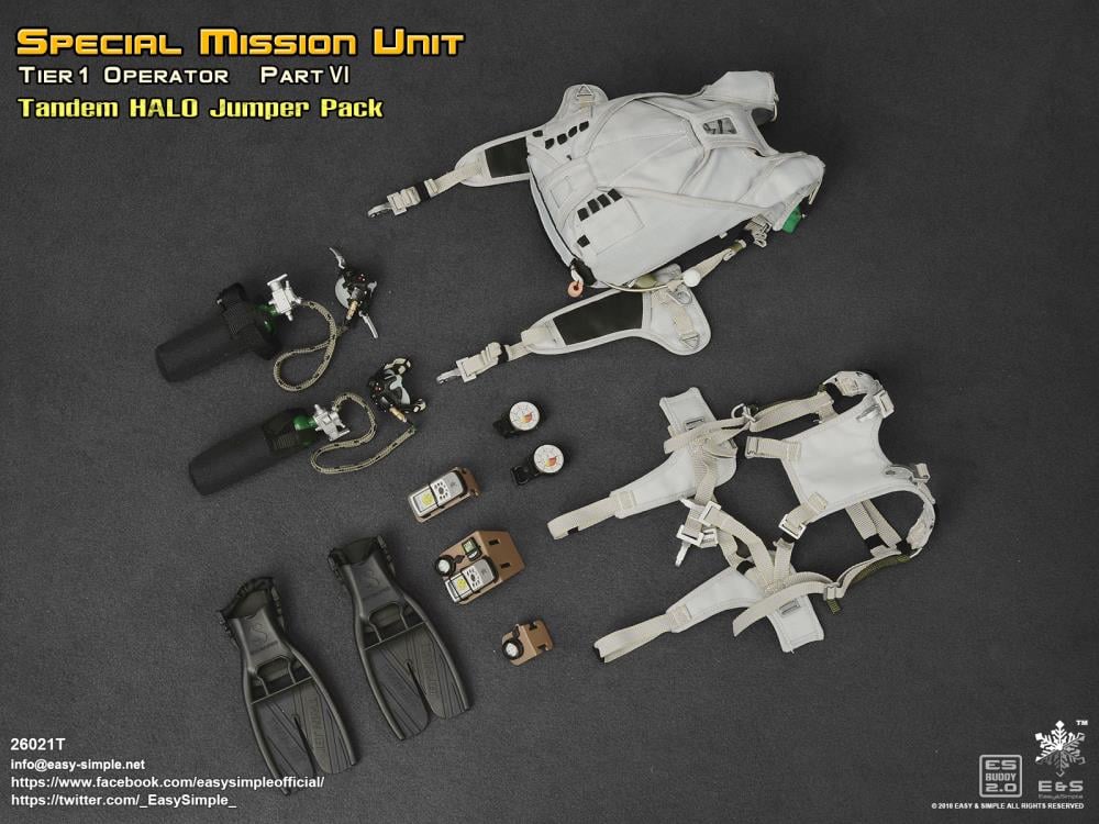 Special Mission Unit Tier-1 Part VI Tandem HALO Jumper 1/6 Scale Figure Pack Gallery Image 10