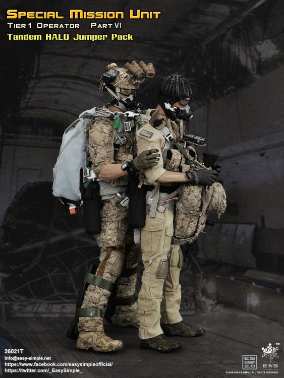 Special Mission Unit Tier-1 Part VI Tandem HALO Jumper 1/6 Scale Figure Pack Gallery Image 4