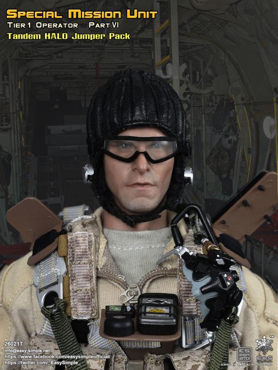 Special Mission Unit Tier-1 Part VI Tandem HALO Jumper 1/6 Scale Figure Pack Gallery Image 9